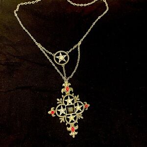 Goth costume necklace.